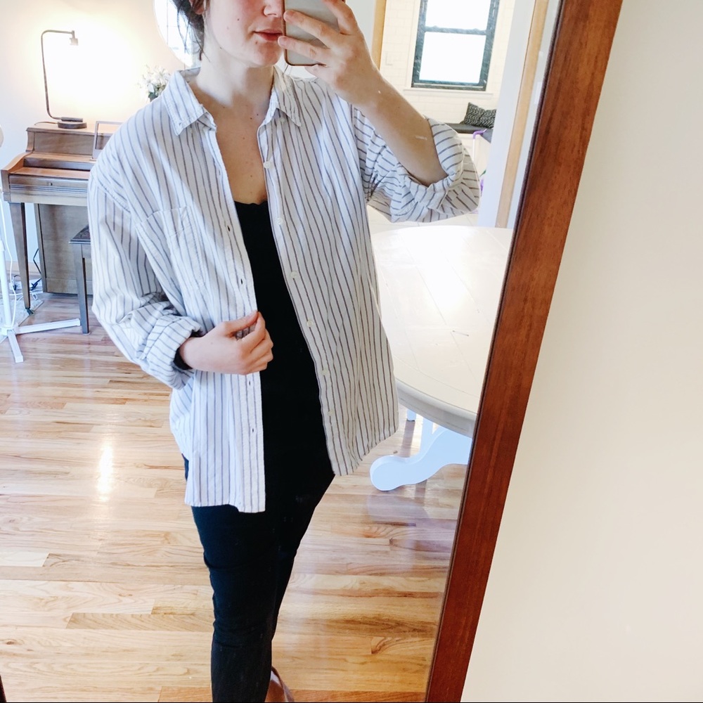 Chaps Bar Striped Button-Down Shirt